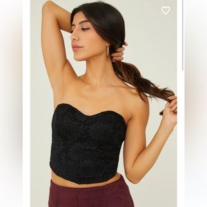Altar’s State lace glitter tube top